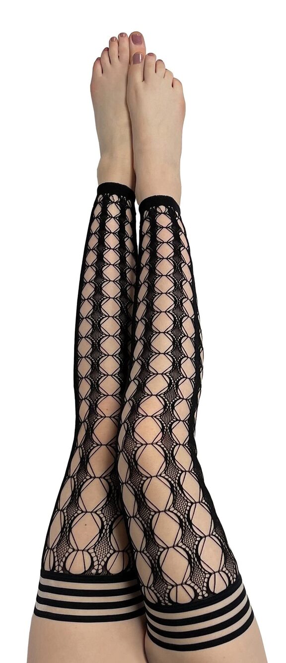 7347 Thigh Highs|Thigh High Stockings with No Slip Grip Stay Ups Thigh